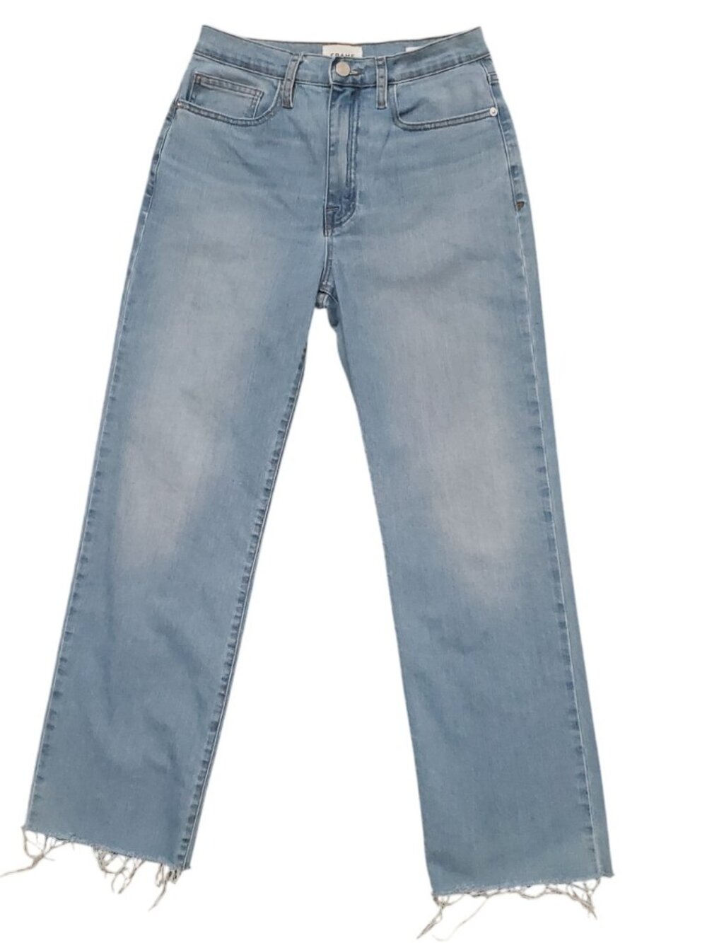 Frame Le Jane Ankle 27 (Meas 27x29 11.5" High Rise) Fray Stretch Med Jeans A15
